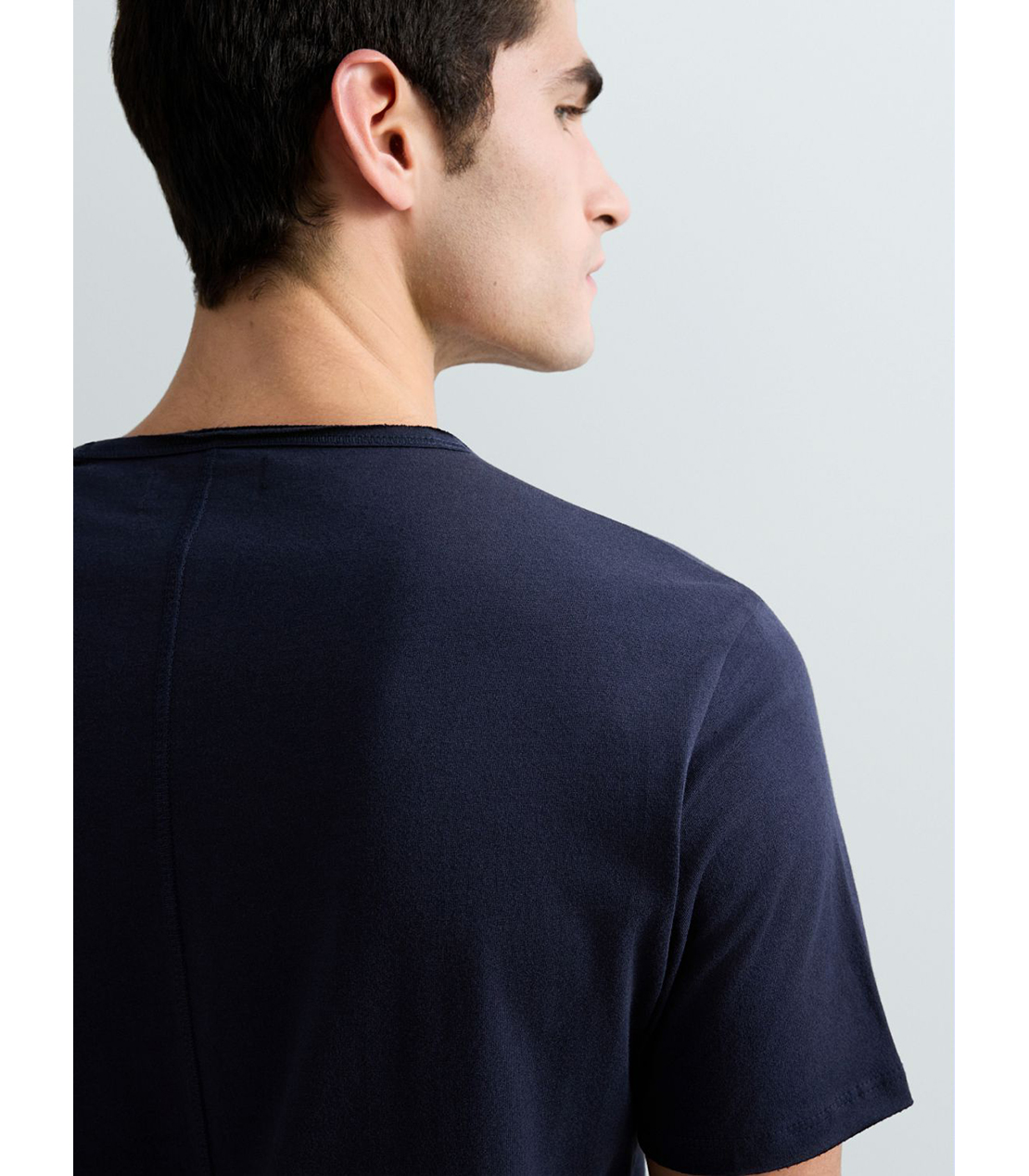 コットンジャージークルーネックTシャツ 詳細画像 ダークブルー 7